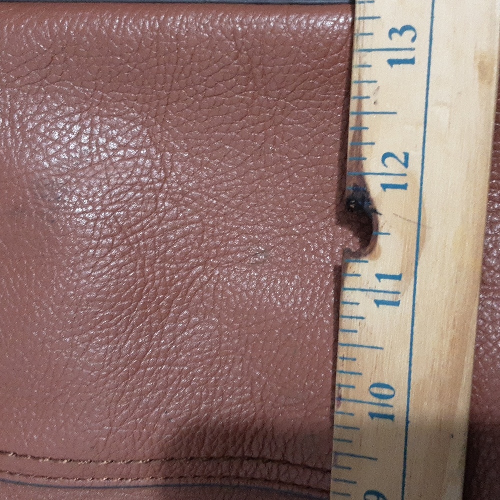 J. Crew Elegant Brown Leather Tote Bag - Picture 16 of 16